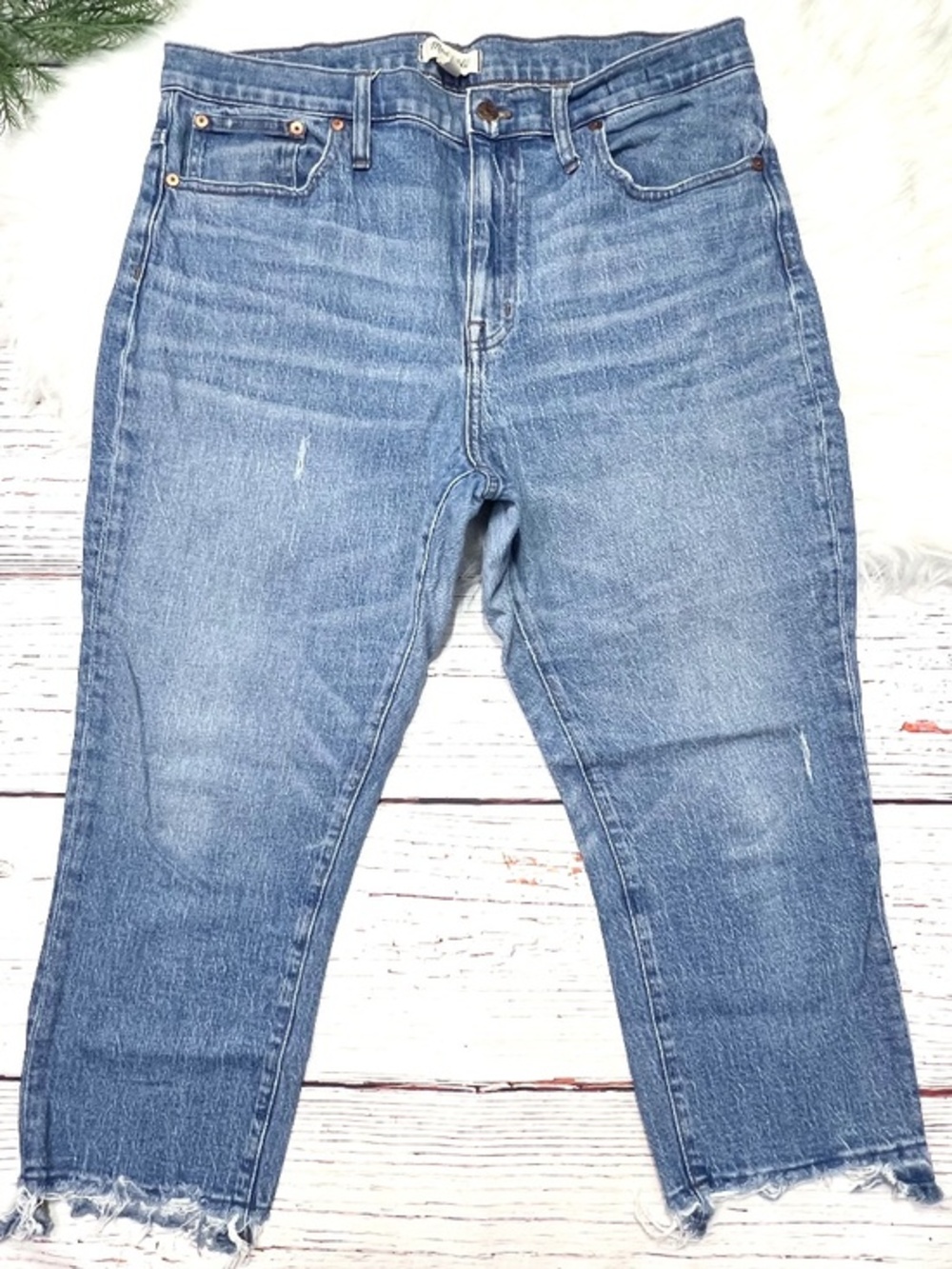 👖|•MADEWELL•| The High-Rise Slim Crop Boyfriend Jeans Size 32P👖